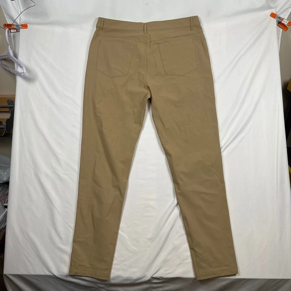 Fabletics Mens The Only Pant Khaki Tan Tech Chino 38x34 PT2459389-1726-38034